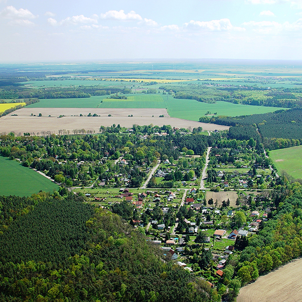 Luftbildaufnahme Ortsteil Gladowshöhe