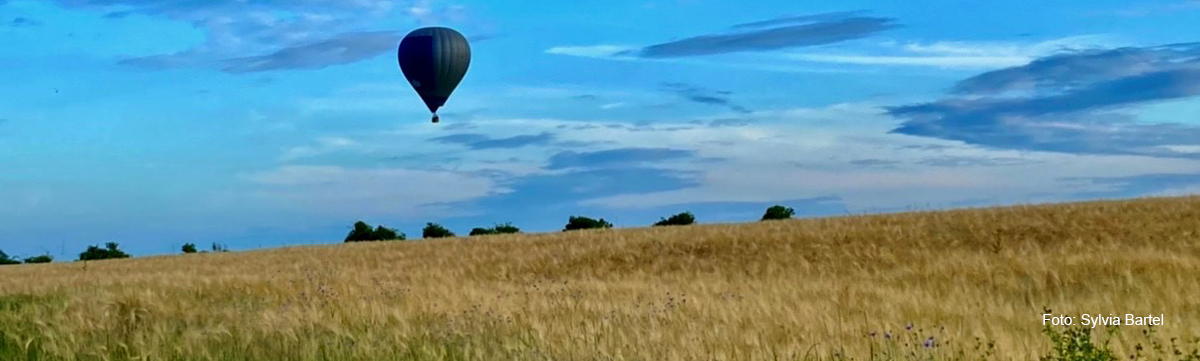 Ballonfahrt über Strausberg von Sylvia Bartel