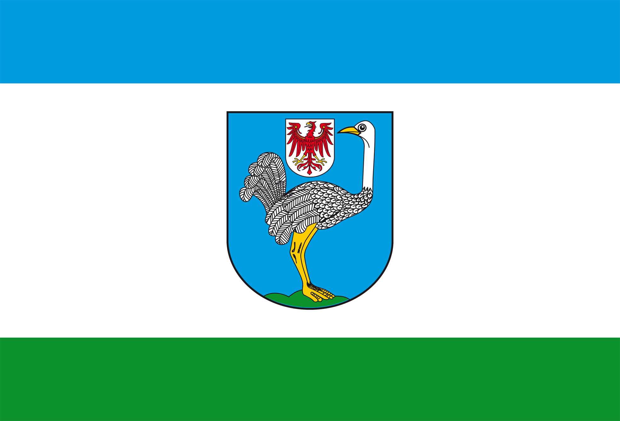 Fahne der Stadt Strausberg 2022