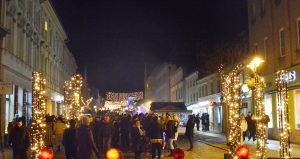 Weihnachtsmarkt 2022 in der Strausberger Altstadt, Große Straße Süd