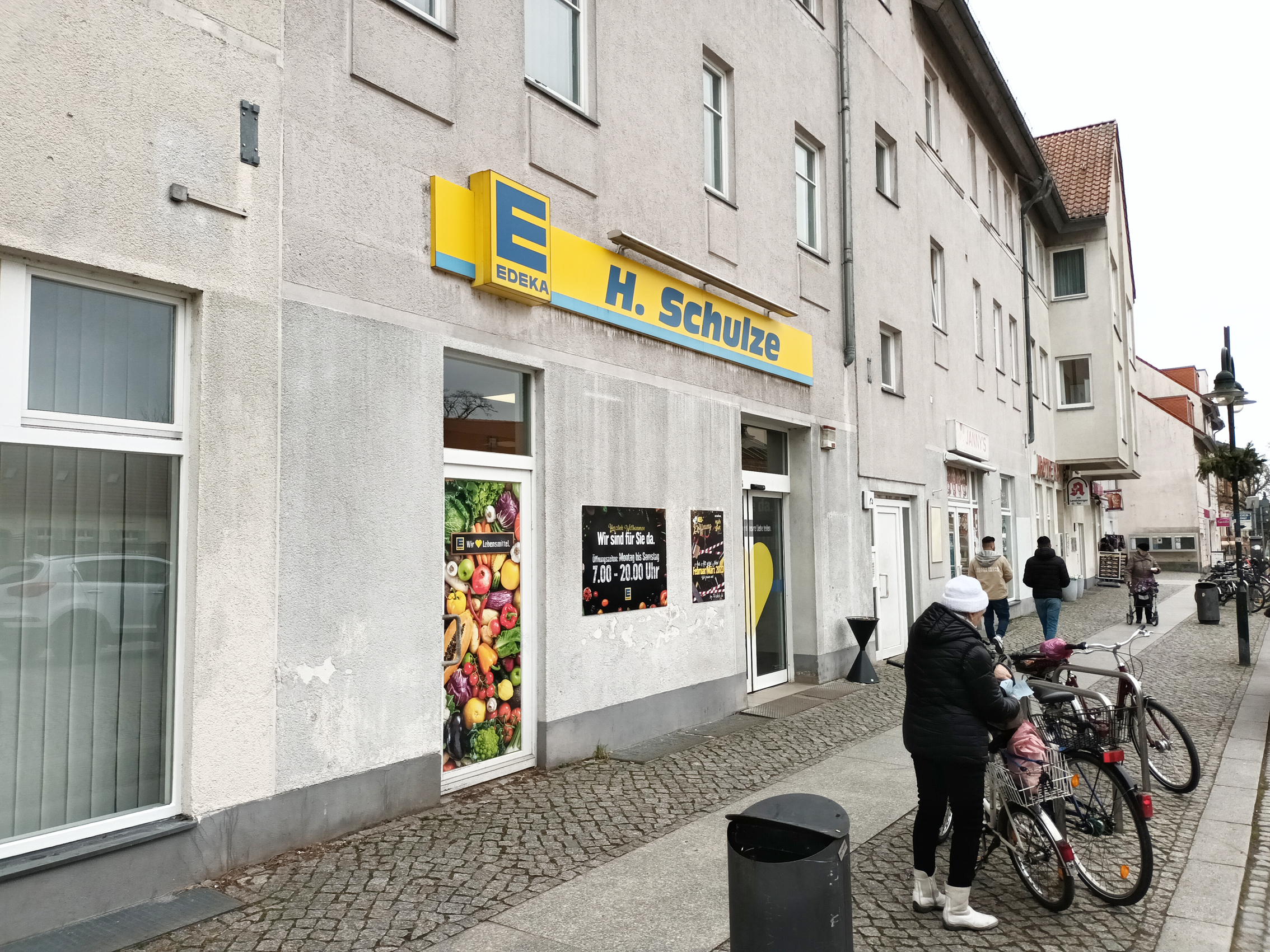 Edeka-Geschäft in der Großen Straße. Es wird jetzt umgebaut bis 16.3.2023