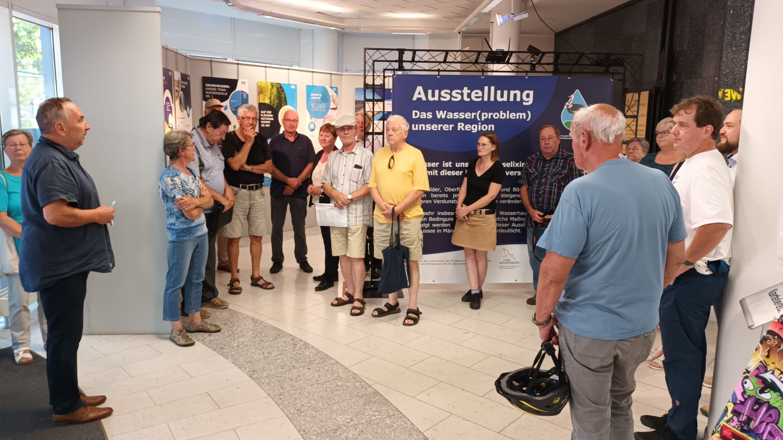 Eröffnung der Ausstellung "Das Wassewr(problem) unserer Region" im Haus der Stadtverwaltung