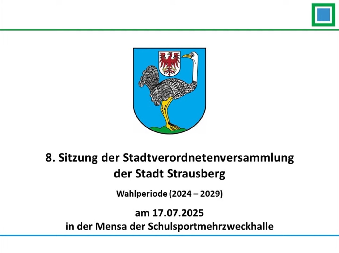 Aufzeichnung der Stadtverordnetenversammlung vom 17.07.2025