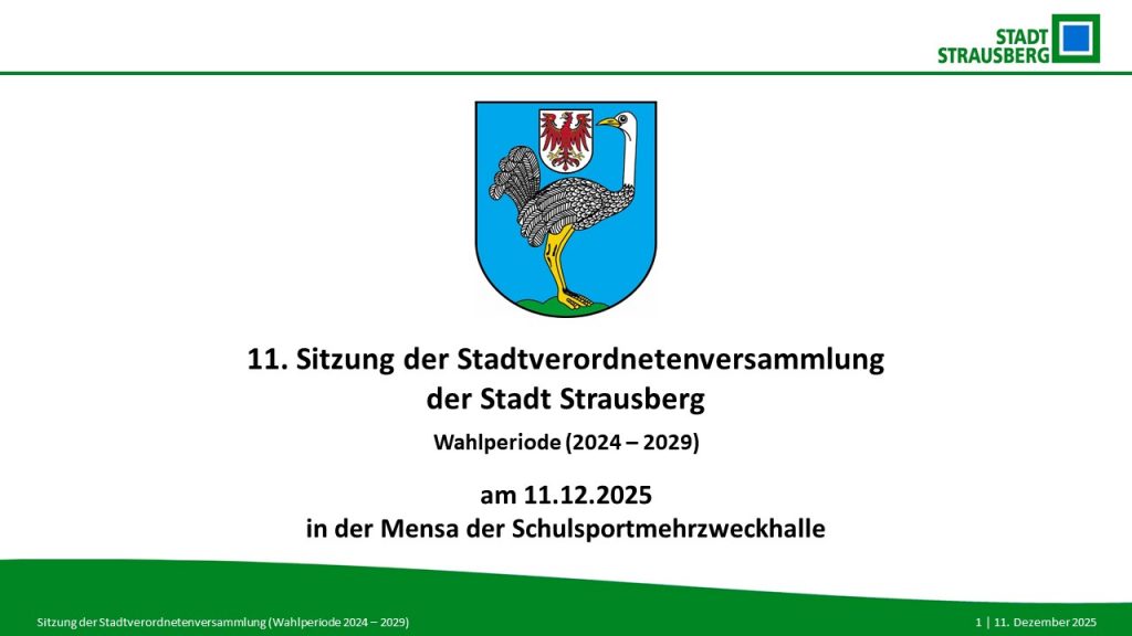 Aufzeichnung der Stadtverordnetenversammlung vom 11.12.2025