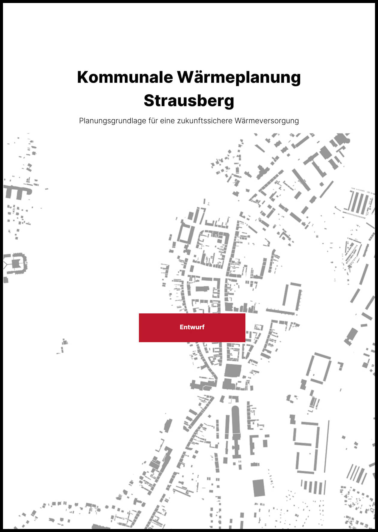 Bericht zur Kommunalen Wärmeplanung für die Stadt Strausberg